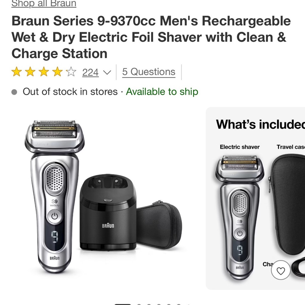 Series 9 Men's Electric Shaver - Silver